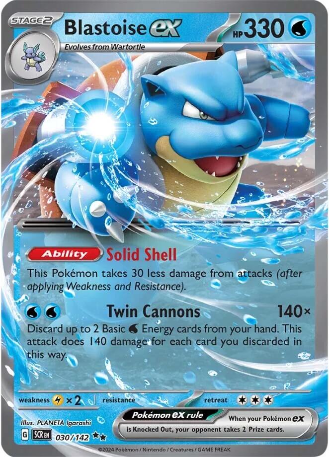 Blastoise ex (030/142) [Scarlet & Violet: Stellar Crown] | Exor Games Summserside