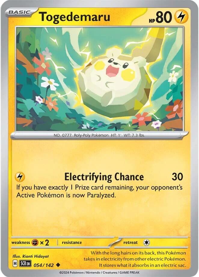 Togedemaru (054/142) [Scarlet & Violet: Stellar Crown] | Exor Games Summserside