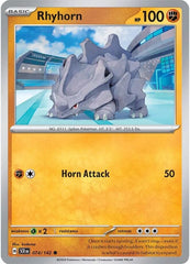 Rhyhorn (074/142) [Scarlet & Violet: Stellar Crown] | Exor Games Summserside