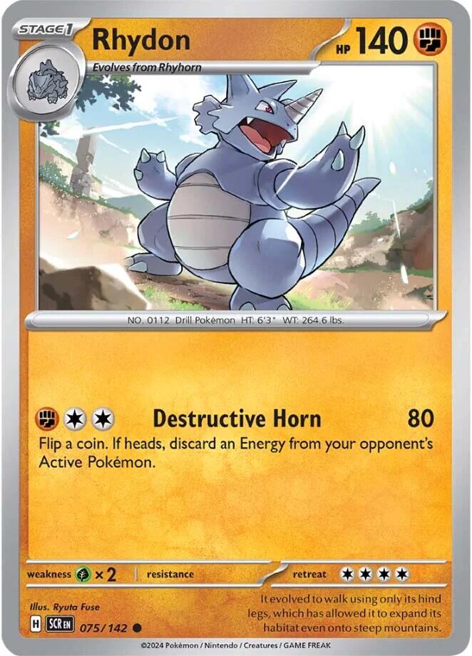 Rhydon (075/142) [Scarlet & Violet: Stellar Crown] | Exor Games Summserside