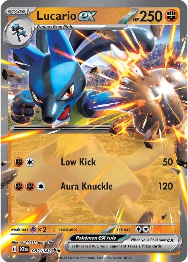 Lucario ex (082/142) [Scarlet & Violet: Stellar Crown] | Exor Games Summserside