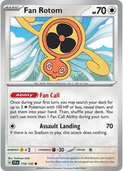 Fan Rotom (118/142) [Scarlet & Violet: Stellar Crown] | Exor Games Summserside