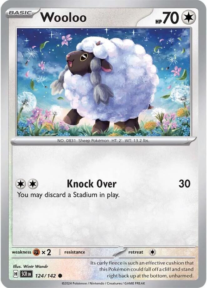 Wooloo (124/142) [Scarlet & Violet: Stellar Crown] | Exor Games Summserside