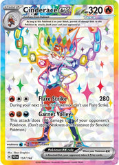 Cinderace ex (157/142) [Scarlet & Violet: Stellar Crown] | Exor Games Summserside