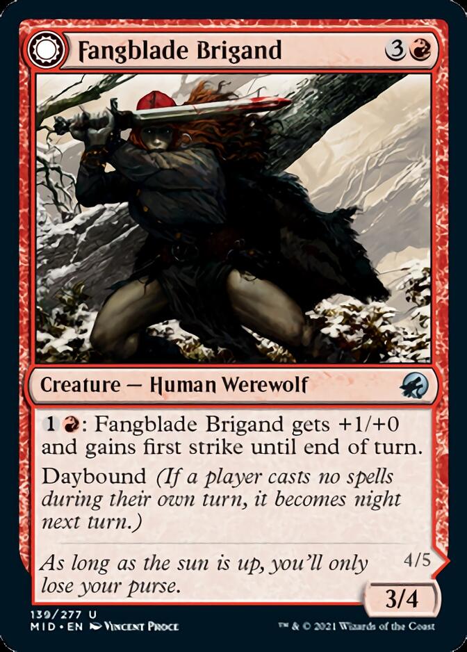 Fangblade Brigand // Fangblade Eviscerator [Innistrad: Midnight Hunt] | Exor Games Summserside