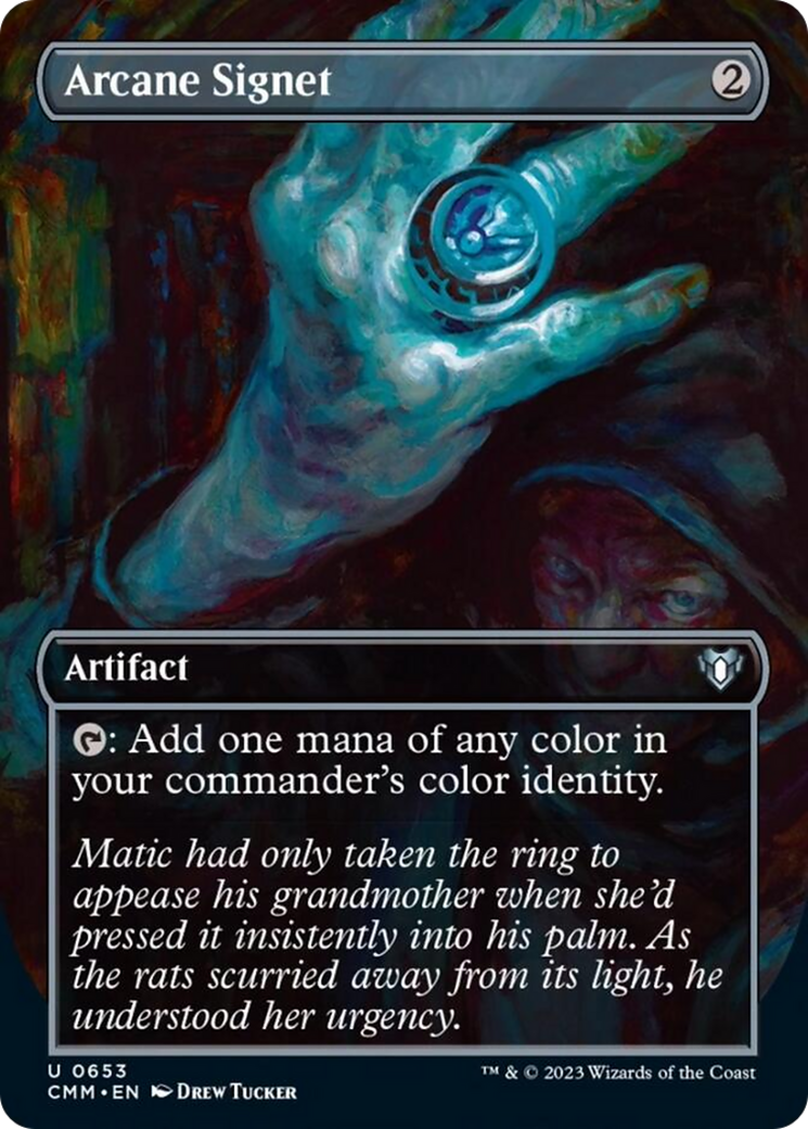 Arcane Signet (Borderless Alternate Art) [Commander Masters] | Exor Games Summserside