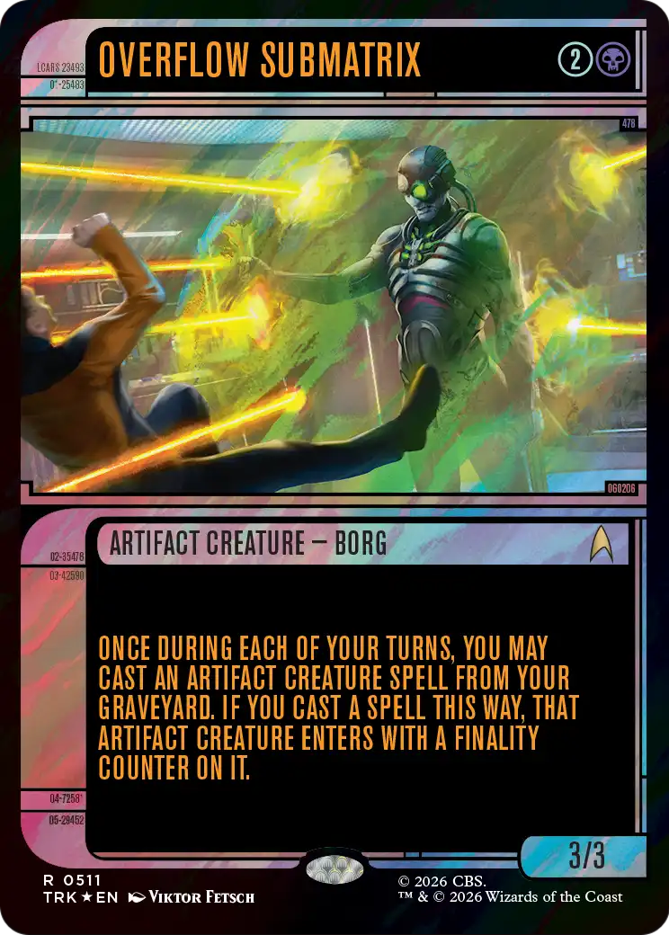 Overflow Submatrix (Showcase) (Surge Foil) [Star Trek] | Exor Games Summserside