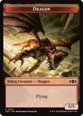 Copy // Dragon (0014) Double-Sided Token [Tarkir: Dragonstorm Commander Tokens] | Exor Games Summserside