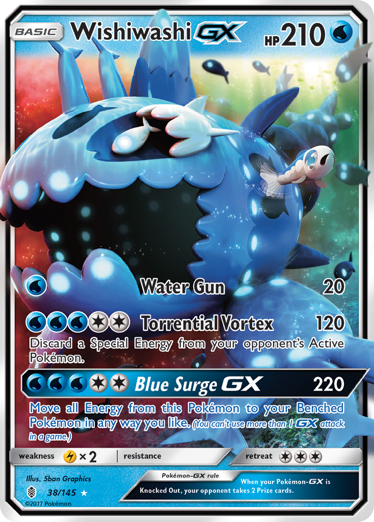 Wishiwashi GX (38/145) [Sun & Moon: Guardians Rising] | Exor Games Summserside