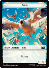 Treasure (027) // Bird (021) Double-Sided Token (Surge Foil) [Marvel Super Heroes Commander Tokens] | Exor Games Summserside