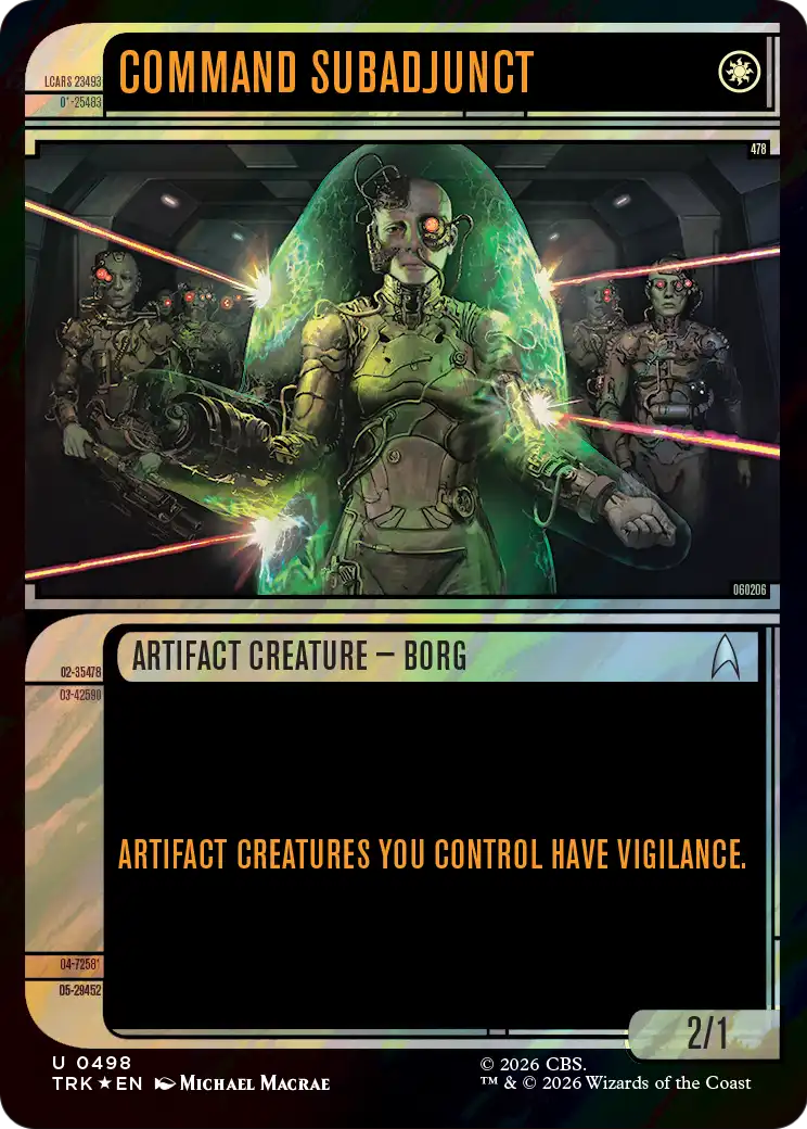 Command Subadjunct (Showcase) (Surge Foil) [Star Trek] | Exor Games Summserside