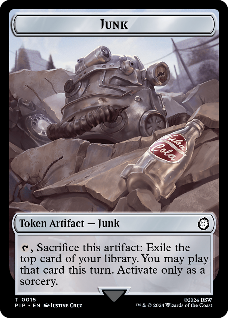 Junk // Copy Double-Sided Token [Fallout Tokens] | Exor Games Summserside