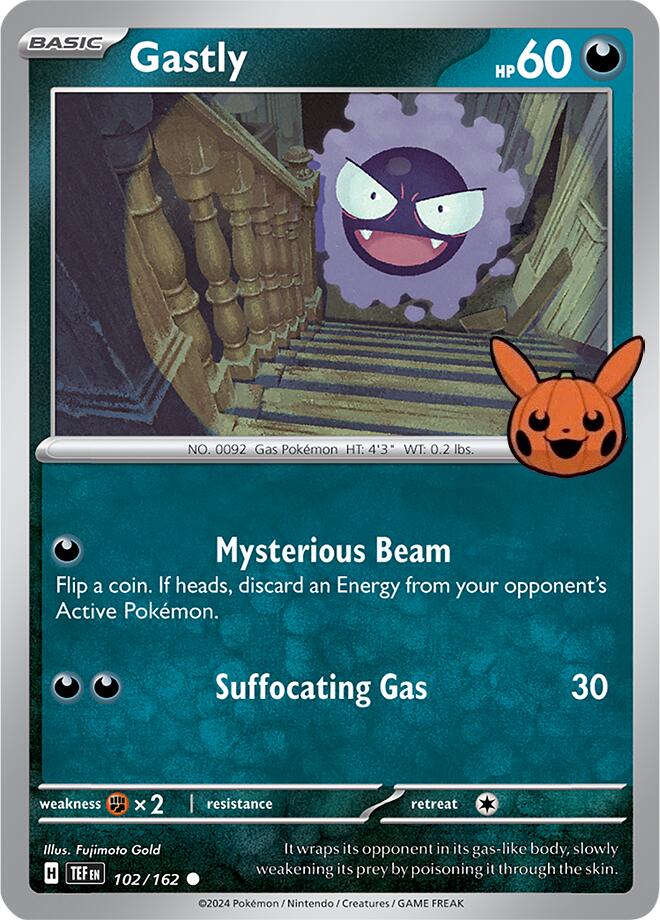 Gastly (102/162) [Trick or Trade 2024] | Exor Games Summserside