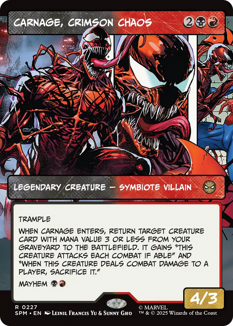 Carnage, Crimson Chaos (Borderless) [Marvel's Spider-Man] | Exor Games Summserside