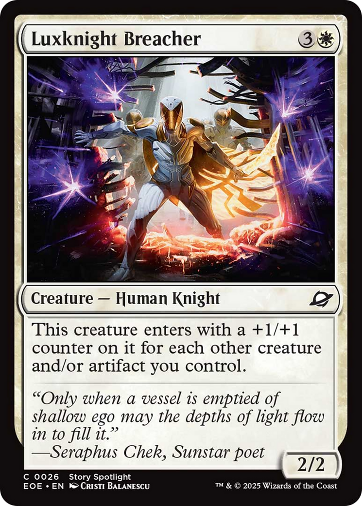Luxknight Breacher [Edge of Eternities] | Exor Games Summserside