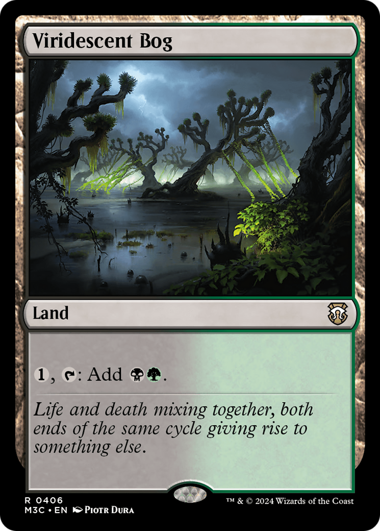 Viridescent Bog (Ripple Foil) [Modern Horizons 3 Commander] | Exor Games Summserside