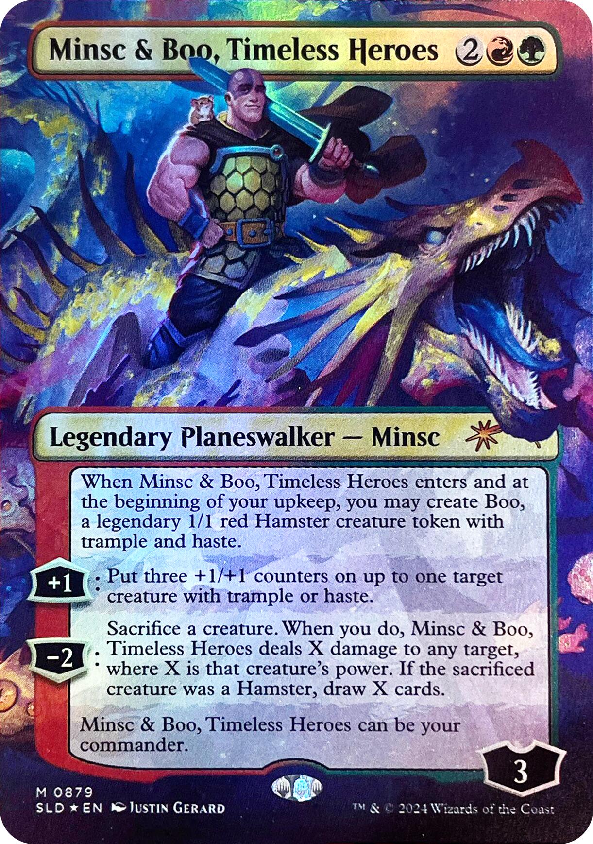 Minsc & Boo, Timeless Heroes (Rainbow Foil) [Secret Lair Drop Series] | Exor Games Summserside