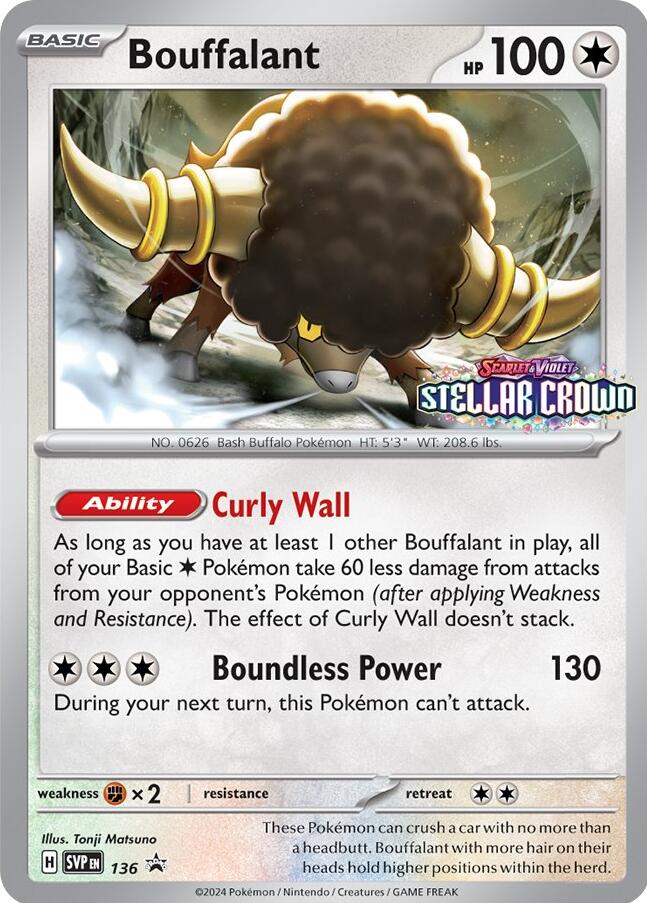 Bouffalant (SVP136) [Scarlet & Violet: Black Star Promos] | Exor Games Summserside