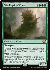 Worldspine Wurm [Duskmourn: House of Horror Commander] | Exor Games Summserside