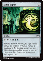 Simic Signet [Duskmourn: House of Horror Commander] | Exor Games Summserside