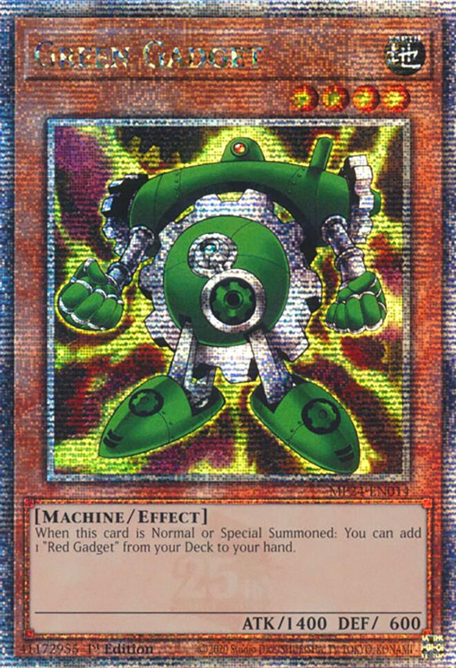 Green Gadget [MP24-EN014] Quarter Century Secret Rare | Exor Games Summserside