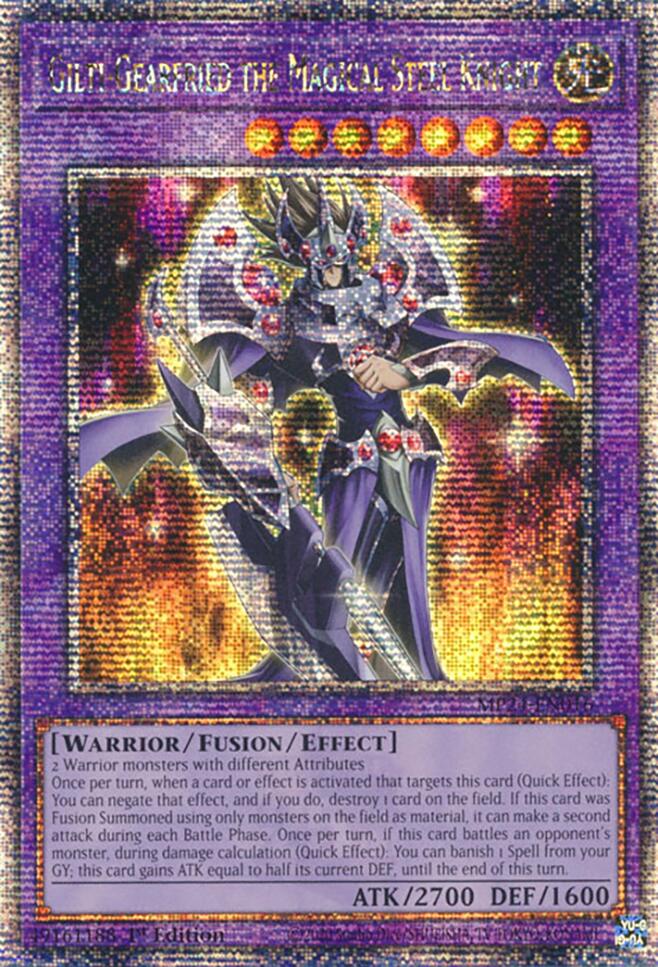 Gilti-Gearfried the Magical Steel Knight [MP24-EN016] Quarter Century Secret Rare | Exor Games Summserside