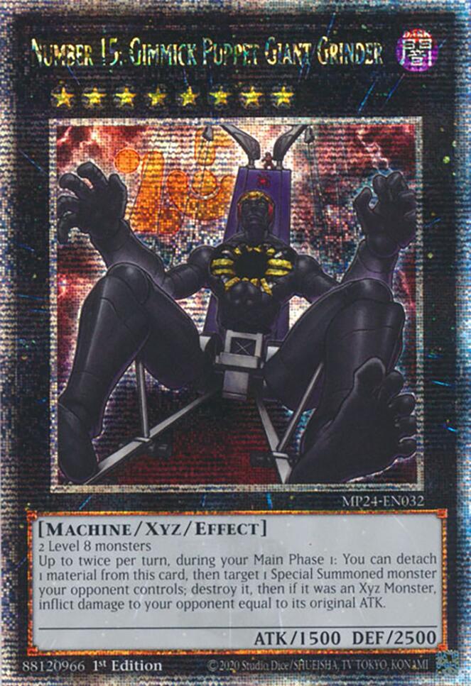 Number 15: Gimmick Puppet Giant Grinder [MP24-EN032] Quarter Century Secret Rare | Exor Games Summserside