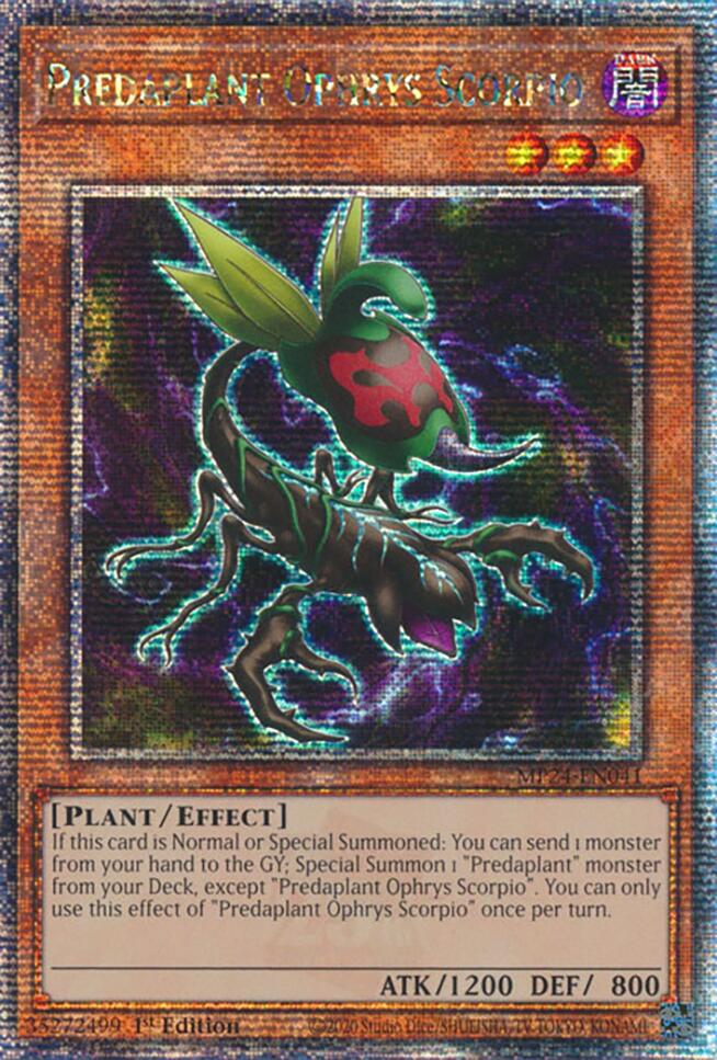 Predaplant Ophrys Scorpio [MP24-EN041] Quarter Century Secret Rare | Exor Games Summserside