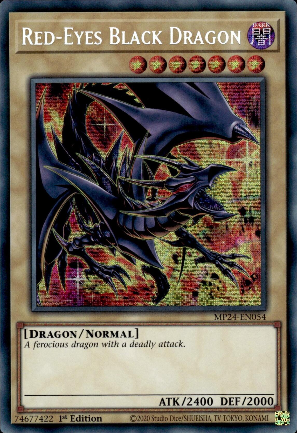 Red-Eyes Black Dragon (Alternate Art) [MP24-EN054] Prismatic Secret Rare | Exor Games Summserside