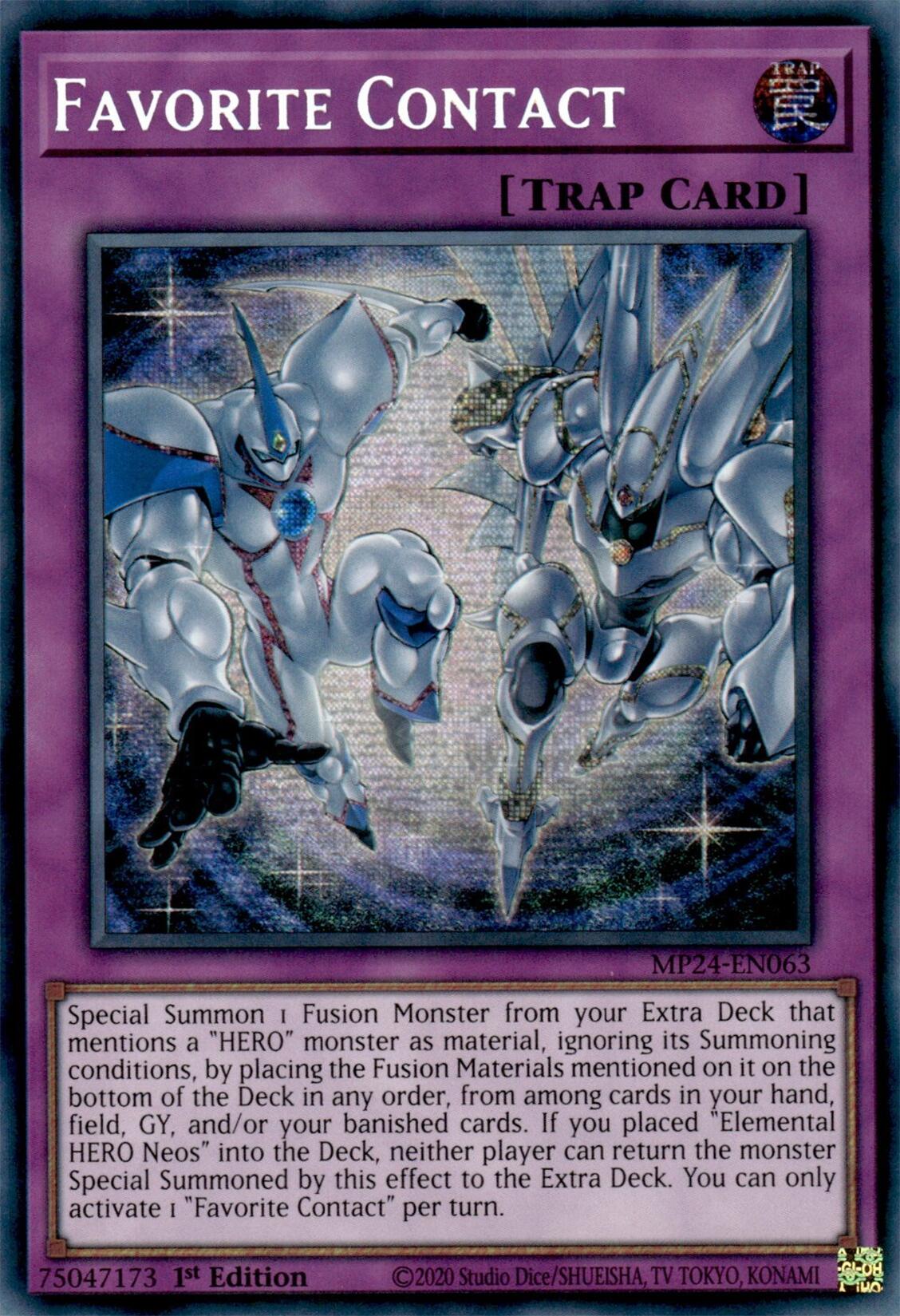 Favorite Contact [MP24-EN063] Prismatic Secret Rare | Exor Games Summserside