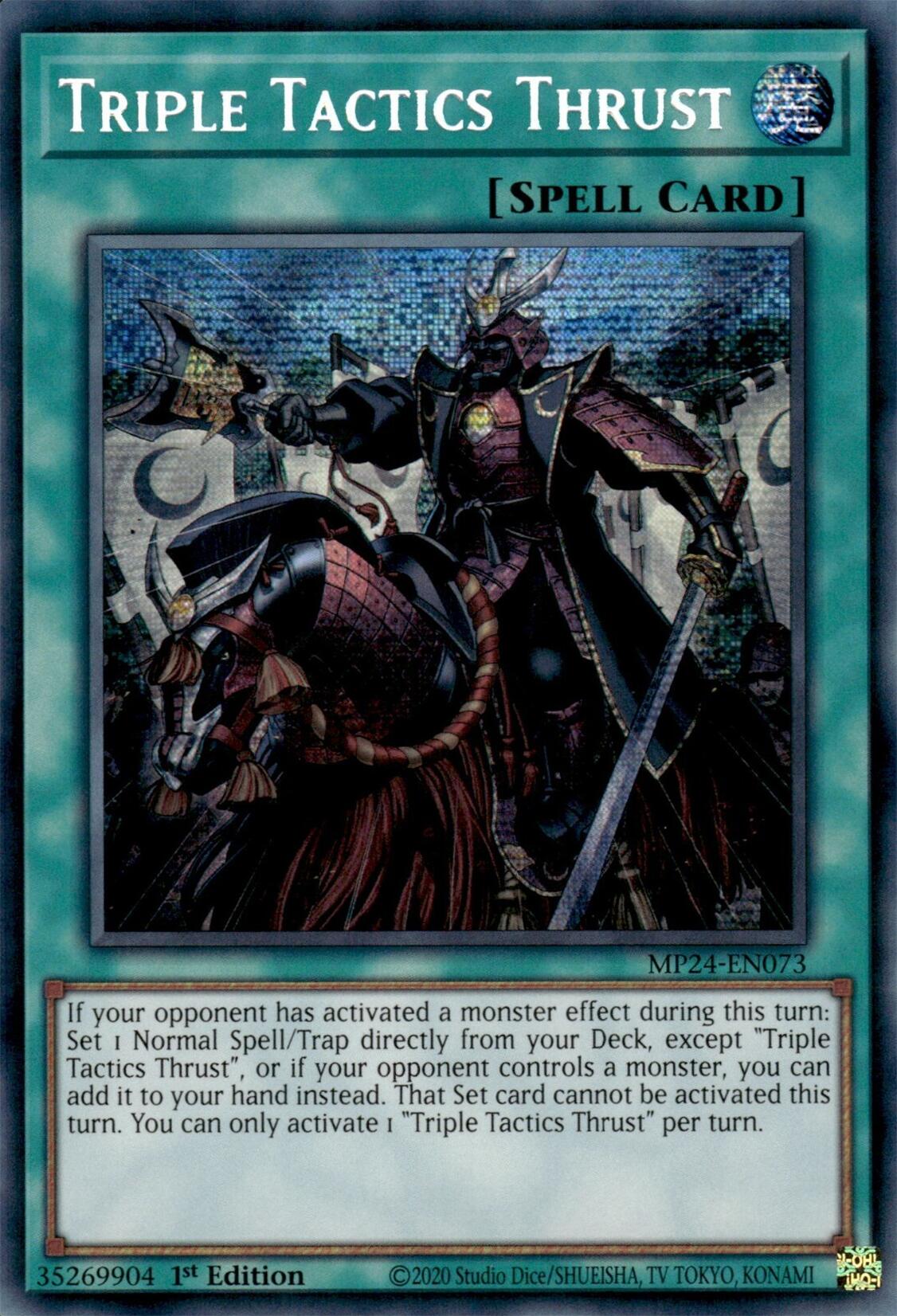 Triple Tactics Thrust [MP24-EN073] Prismatic Secret Rare | Exor Games Summserside