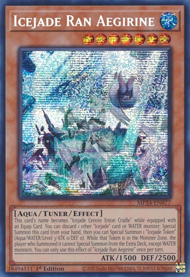 Icejade Ran Aegirine [MP24-EN077] Prismatic Secret Rare | Exor Games Summserside