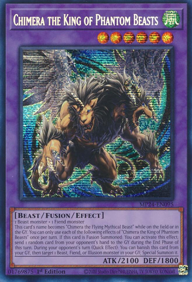 Chimera the King of Phantom Beasts [MP24-EN095] Prismatic Secret Rare | Exor Games Summserside