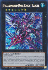 Full Armored Dark Knight Lancer [MP24-EN118] Prismatic Secret Rare | Exor Games Summserside