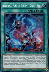 Original Sinful Spoils - Snake-Eye [MP24-EN124] Prismatic Secret Rare | Exor Games Summserside