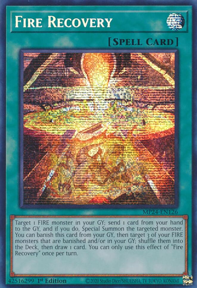 Fire Recovery [MP24-EN126] Prismatic Secret Rare | Exor Games Summserside