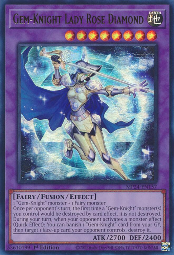 Gem-Knight Lady Rose Diamond [MP24-EN157] Ultra Rare | Exor Games Summserside