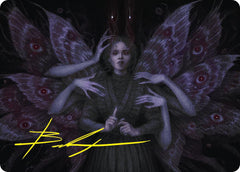 Demonic Counsel Art Card (7/54) (Gold-Stamped Signature) [Duskmourn: House of Horror Art Series] | Exor Games Summserside