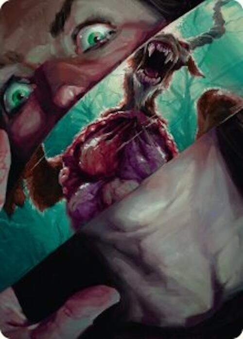 Hauntwoods Shrieker Art Card [Duskmourn: House of Horror Art Series] | Exor Games Summserside