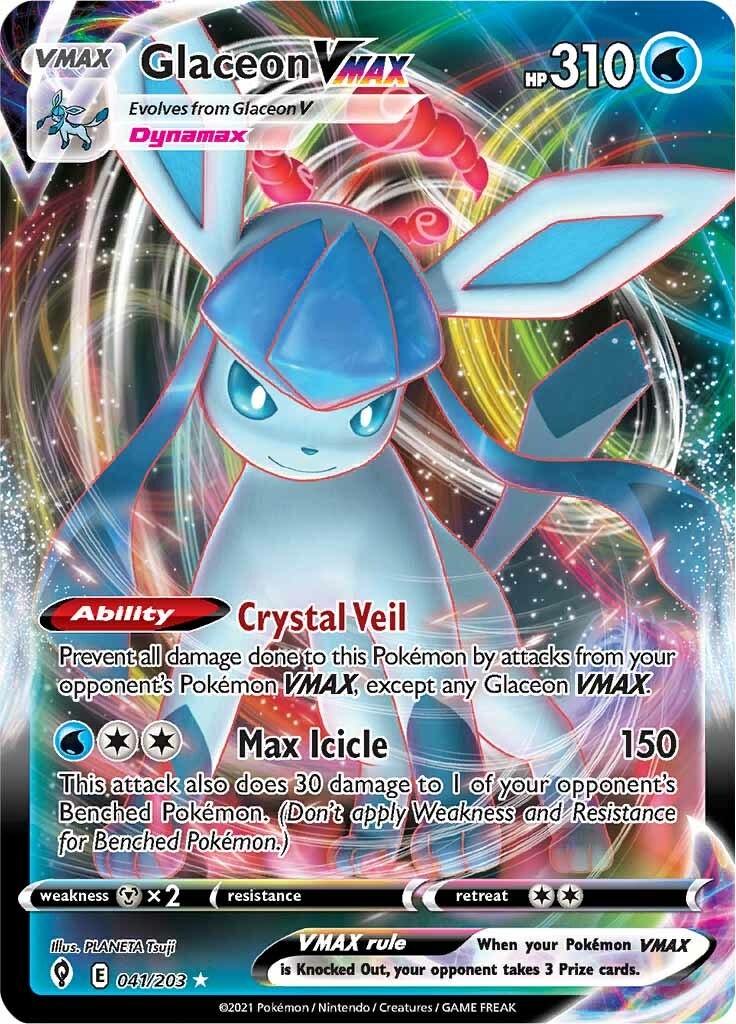 Glaceon VMAX (041/203) [Sword & Shield: Evolving Skies] | Exor Games Summserside