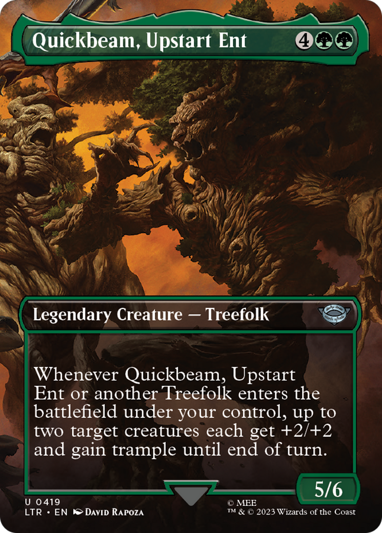 Quickbeam, Upstart Ent (Borderless Alternate Art) [The Lord of the Rings: Tales of Middle-Earth] | Exor Games Summserside