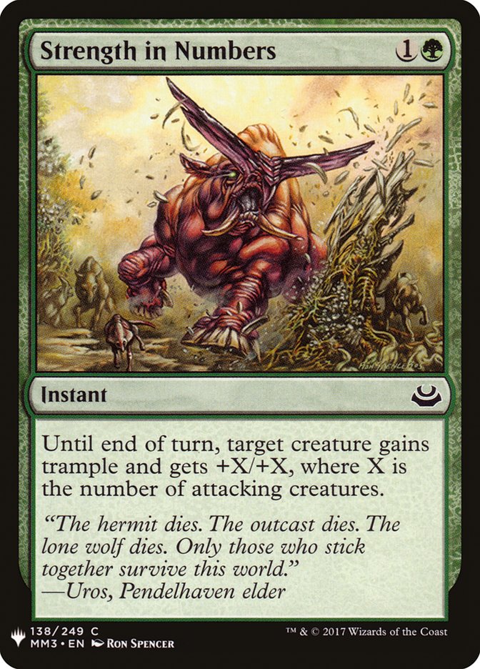 Strength in Numbers [Mystery Booster] | Exor Games Summserside