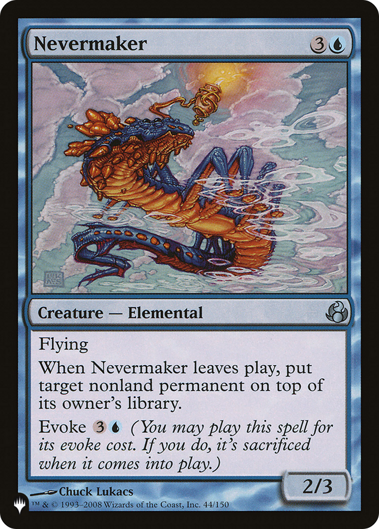 Nevermaker [The List] | Exor Games Summserside