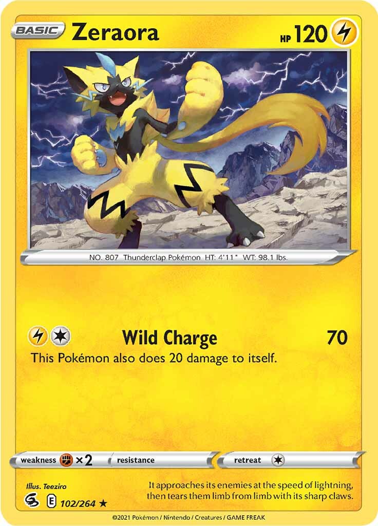 Zeraora (102/264) [Sword & Shield: Fusion Strike] | Exor Games Summserside