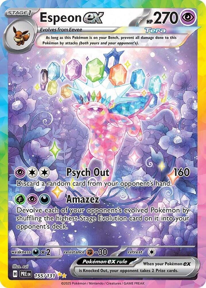 Espeon ex (155/131) [Scarlet & Violet: Prismatic Evolutions] | Exor Games Summserside