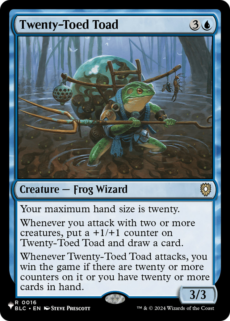 Twenty-Toed Toad [The List] | Exor Games Summserside