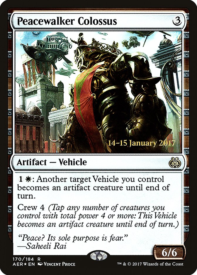 Peacewalker Colossus [Aether Revolt Prerelease Promos] | Exor Games Summserside