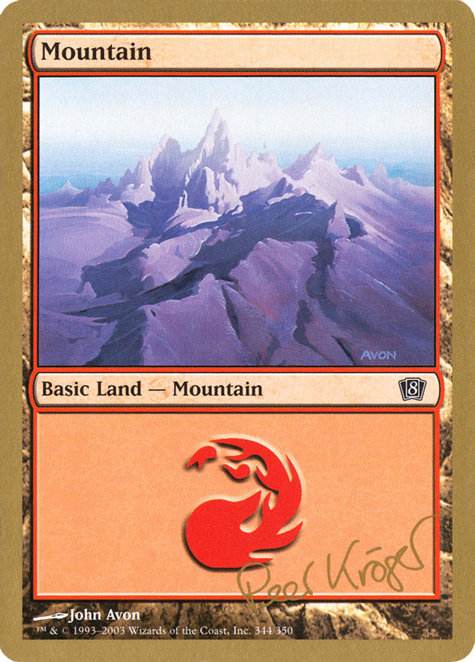 Mountain (344) (Peer Kroger) [World Championship Decks 2003] | Exor Games Summserside