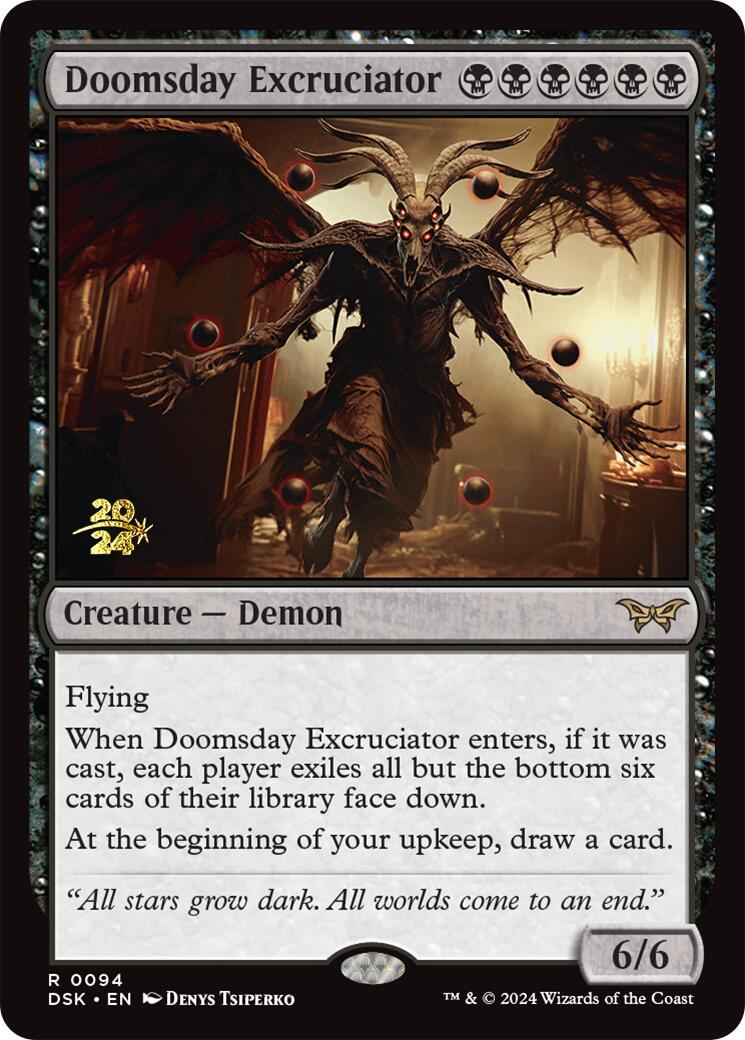 Doomsday Excruciator [Duskmourn: House of Horror Prerelease Promos] | Exor Games Summserside