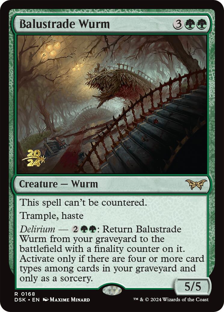 Balustrade Wurm [Duskmourn: House of Horror Prerelease Promos] | Exor Games Summserside